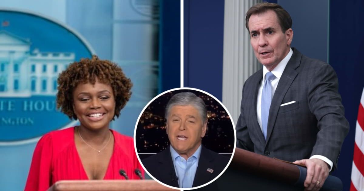 Karine-Jean Pierre and John Kirby called ‘liars’ as Fox News’ Sean Hannity highlights 'tension' between two press secretaries 