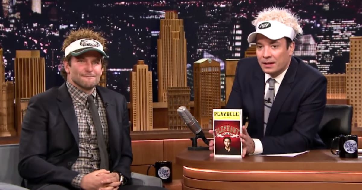 Jimmy Fallon talks to Bradley Cooper about his Broadway return in 'Elephant Man'
(@fallontonight/Youtube)