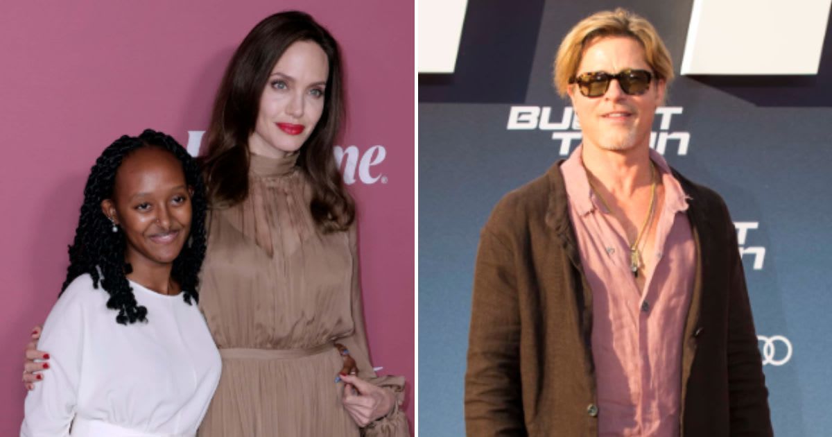 Angelina Jolie's daughter Zahara spotted after she reportedly abandoned her father Brad Pitt's last name (Gett Images)