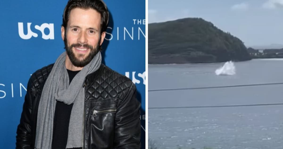 Christian Oliver died in a plane crash on January 4 and a video has surfaced of the ill-fated plane diving into the ocean waters (Instagram/ @christianoliverofficial, YouTube / @jadedewa4404)