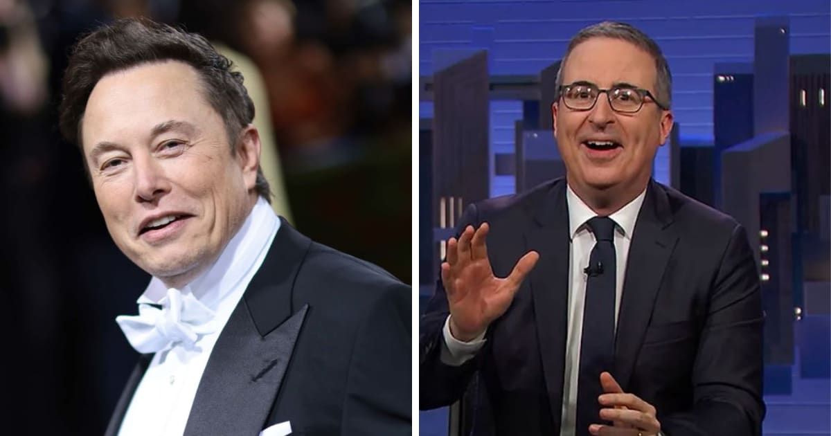 Elon Musk remains displeased with comedian John Oliver's 2023 roast (Getty/LastWeekTonight)