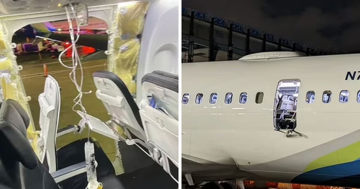 The dramatic incident captured the attention of the aviation world and renewed concerns about the safety of the once-grounded Boeing jetliner (KPTV/YouTube)