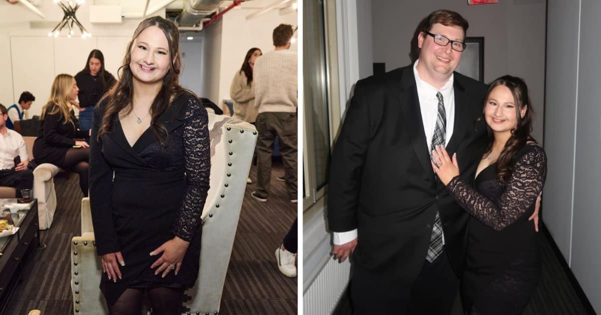 Gypsy Rose Blanchard oozed in a low-cut black minidress as she posed alongside a number of social media celebrities at the premiere of her new Lifetime show (Instagram@gypsyrose_a_blanchard)