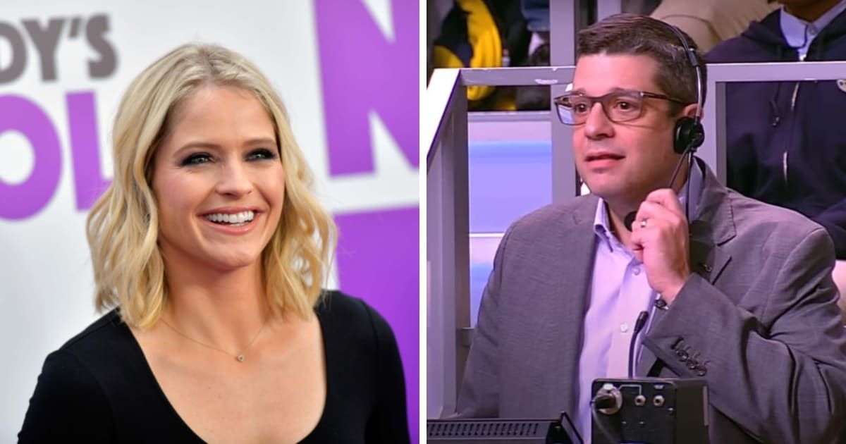 Sara Haines appeared alongside Brian Teta on the January 4, 2024 episode of the podcast 'The View: Behind the Table' (Getty Images, Screengrab/The View/X)