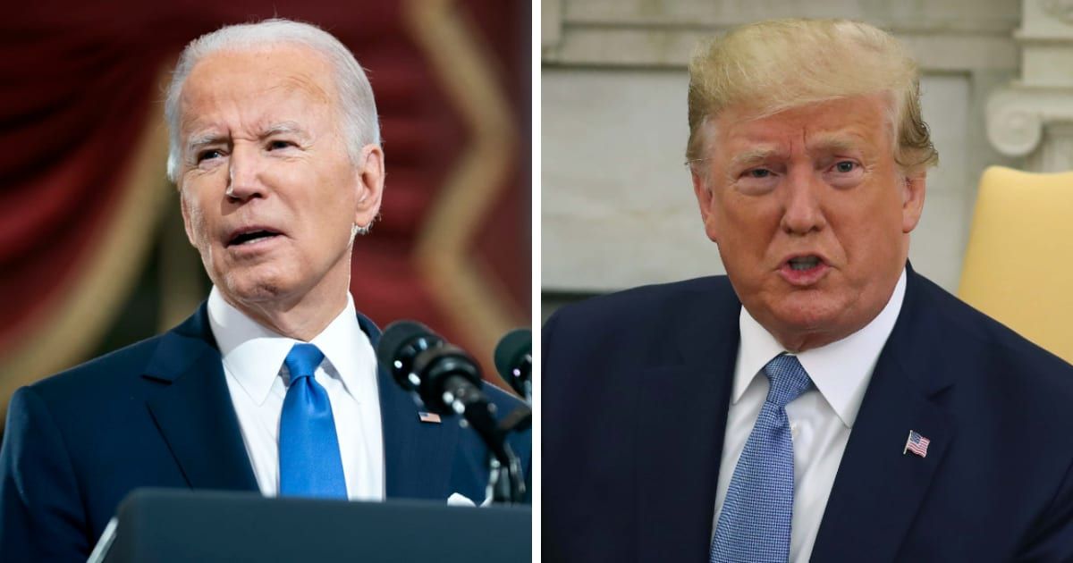 Donald Trump labeled the January 6 Capitol riot convicts as 'hostages' and asked President Joe Biden to release them (Getty Images)