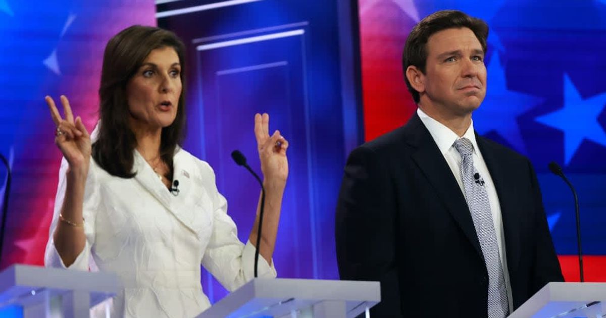 Nikki Haley says she's is open to consider Ron DeSantis as her VP pick if he wants to join forces (Joe Raedle/Getty Images)