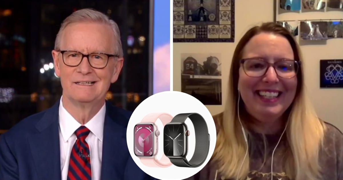Steve Doocy and Natalie Nasatka discussed how the latter's Apple Watch saved her life on the January 6, 2024 episode of 'Fox & Friends' (Fox News Screengrab)