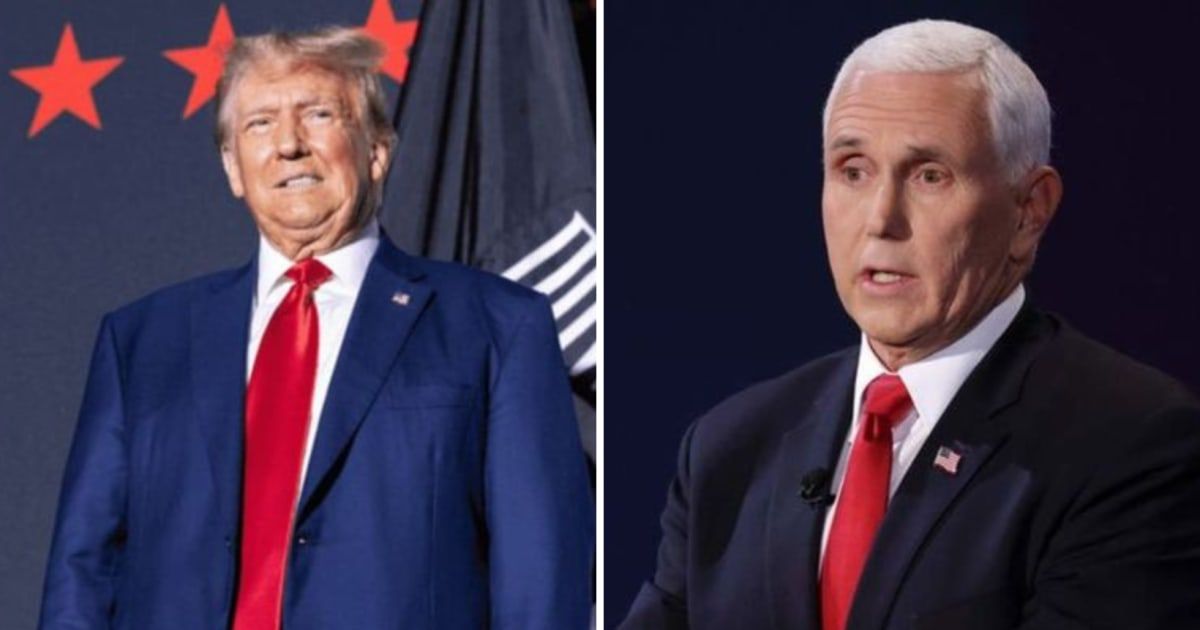 Former vice president Mike Pence claimed that removing former president Donald Trump from the 2024 ballot under the 14th Amendment's 'insurrection clause' is 'antithetical' to democracy (Getty Images)