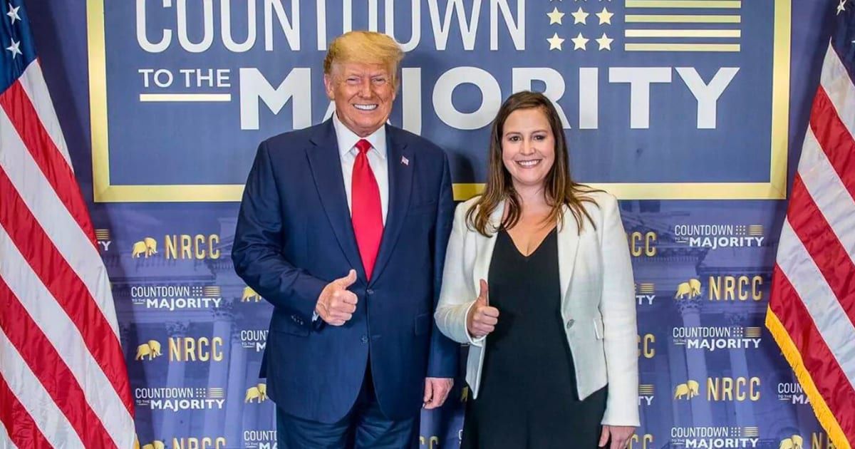 House Republican Conference Chair Elise Stefanik (R-NY) said she was open to the possibility of becoming Donald Trump's running mate (Facebook/RepEliseStefanik)