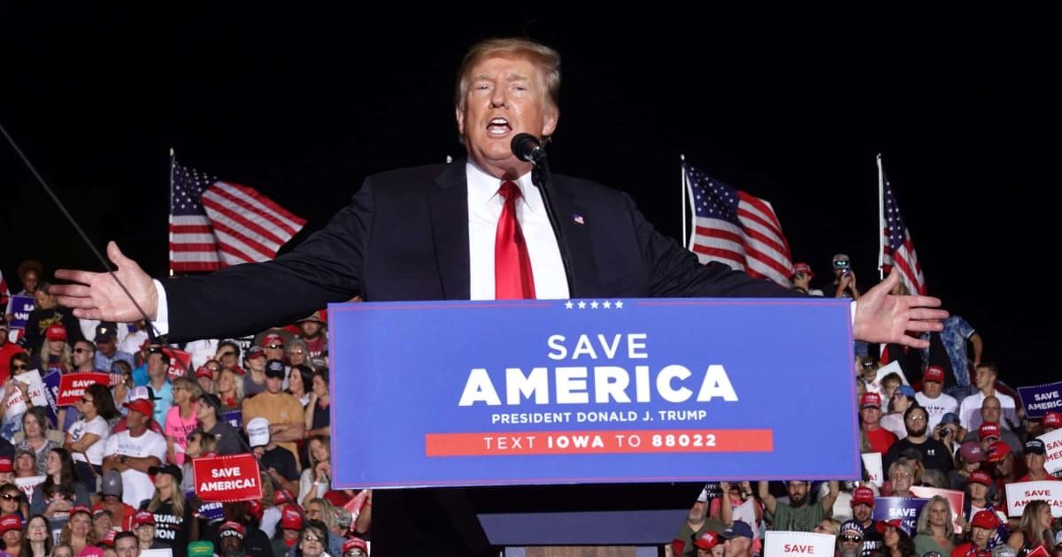 Former President Donald Trump stirred controversy with eyebrow-raising comments about magnets, leading to a wave of mockery on social media platforms (Getty Images)