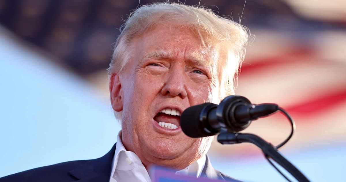 Insiders claimed that it was one of Donald Trump's top aides who drafted his first tweet that urged protesters to remain peaceful (Getty Images)