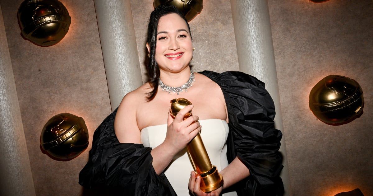 Gladstone opened her acceptance speech in the Blackfeet language before continuing in English to highlight the importance of the win for Indigenous people (Getty Images)