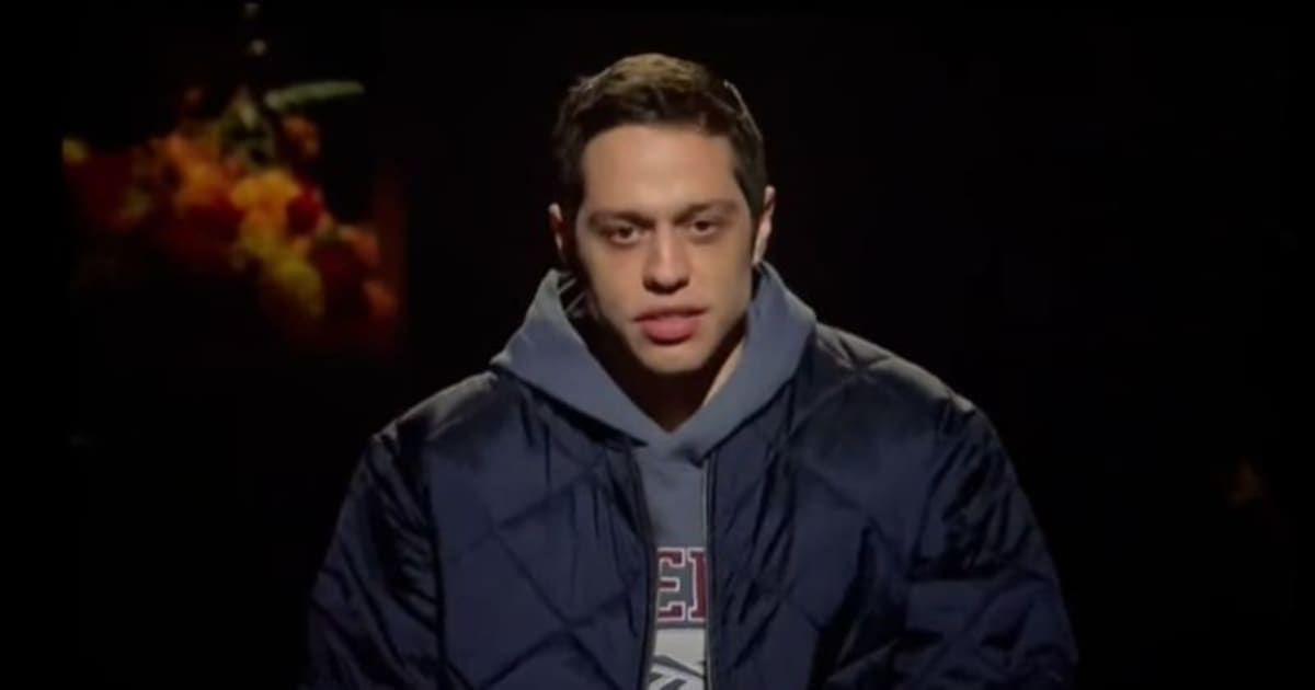 Pete Davidson collaborated with Totino and will appear in two commercials (@jacobkornbluh/X video screenshot)