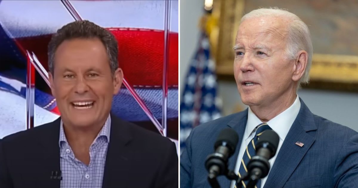 Brian Kilmeade accused President Joe Biden of going 'full Hitler' on Donald Trump in his January 6 anniversary remarks (Fox News/YouTube, @potus/Instagram)