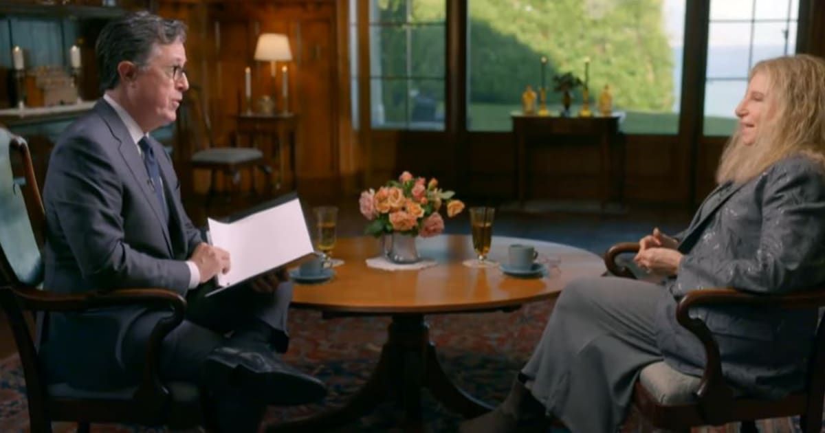 Barbra Streisand answered questions candidly during a lively segment on 'The Late Show with Stephen Colbert' (The Late Show with Stephen Colbert)