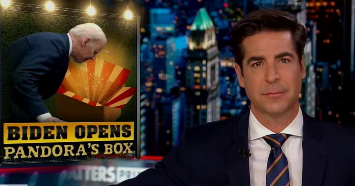 On 'Jesse Watters Primetime', the Fox News anchor stressed the importance of presidential immunity, especially when it came to the sitting president, Joe Biden (Fox News/Screengrab)