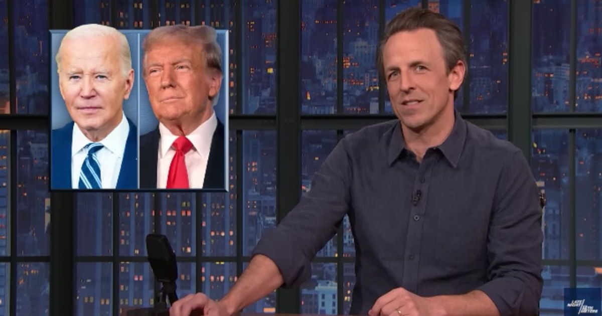 Seth Meyers does his monologue for January 9, highlighting the time when Joe Biden called Donald Trump 'a loser' (@LateNightSeth/Youtube)