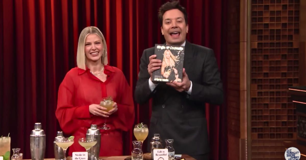 Ariana Madix appeared on 'The Tonight Show' with Jimmy Fallon to promote her book 'Single AF Cocktails: Drinks for Bad B*tches' (@fallontonight/Youtube)
