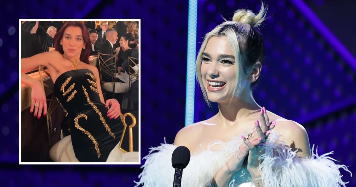 'Dress meant for stand and slaying': Internet amused as Dua Lipa struggles to sit at Golden Globes
