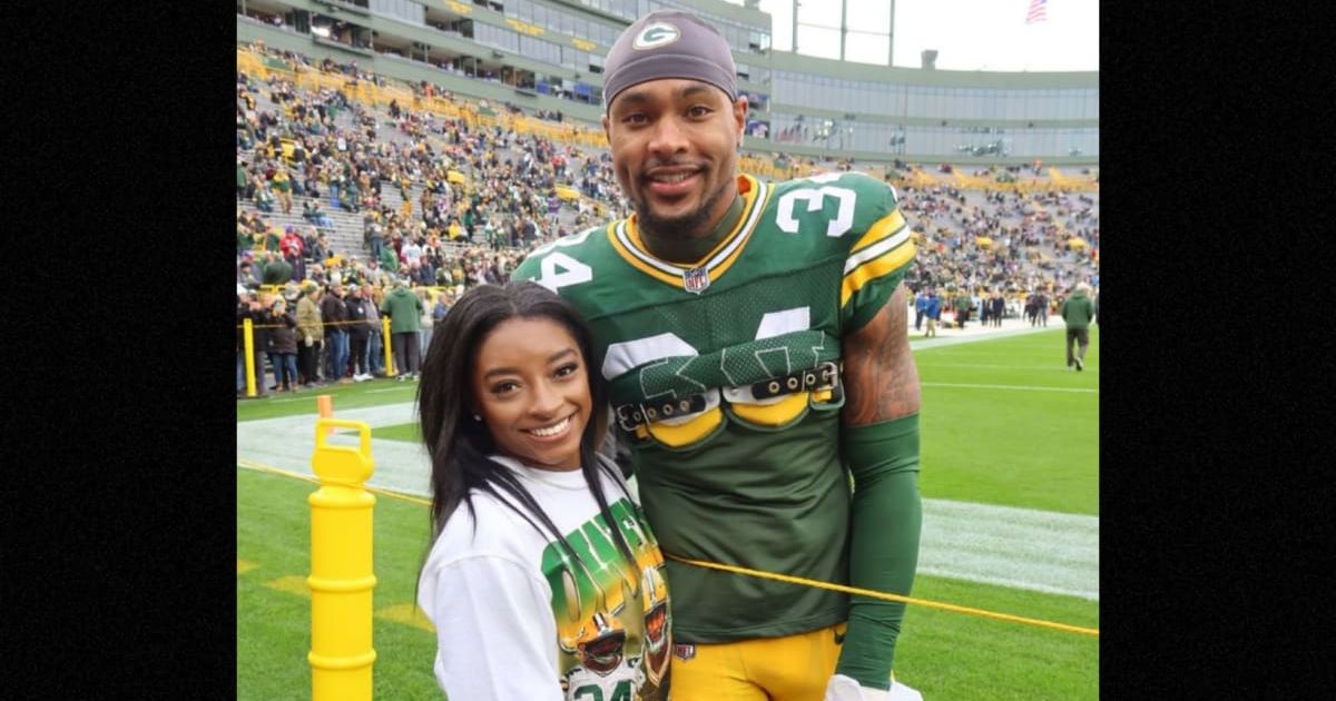 Simone Biles and Jonathan Owens got hitched in 2023 (@simonebiles/Instagram)