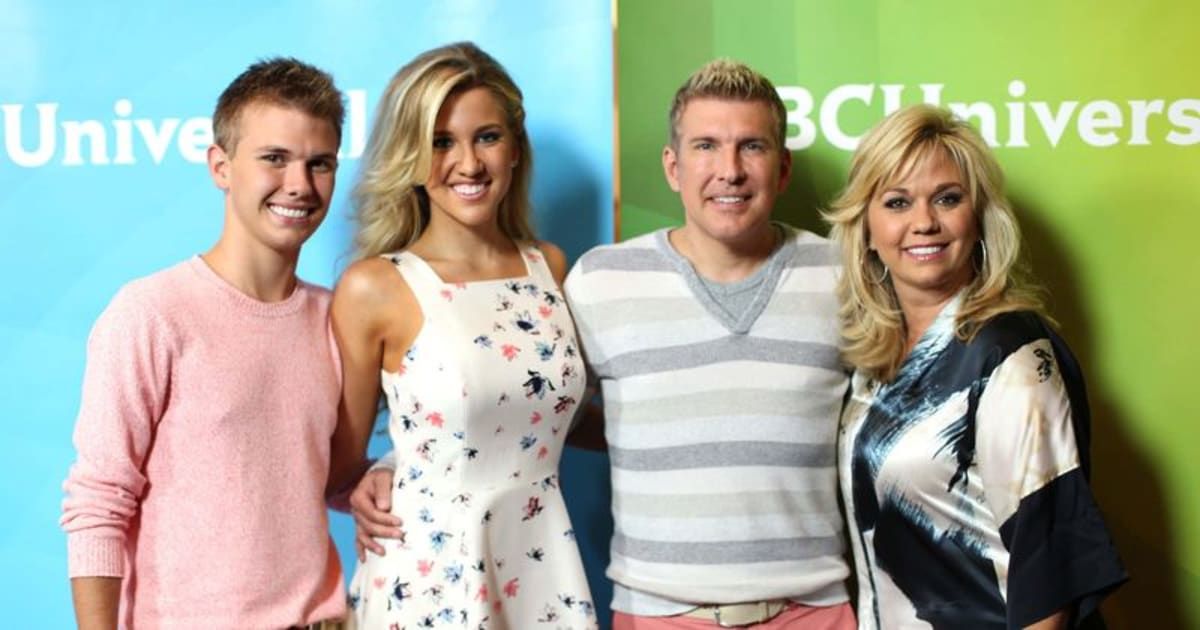 Todd and Julie Chrisley with children Chase and Savannah (Getty Images)