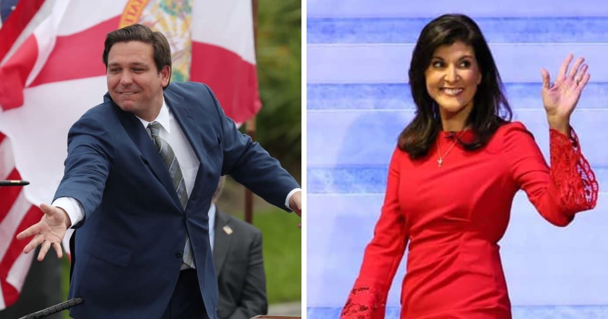Ron DeSantis brutally slammed Nikki Haley during the fifth GOP debate for siding with Disney (Getty Images)