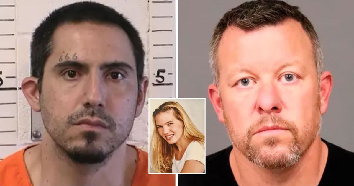Jason Budrow is accused of attacking Kristin Smart's killer Paul Flores (R) in prison (FBI/San Luis Obispo County Sheriff's Office/CDC)