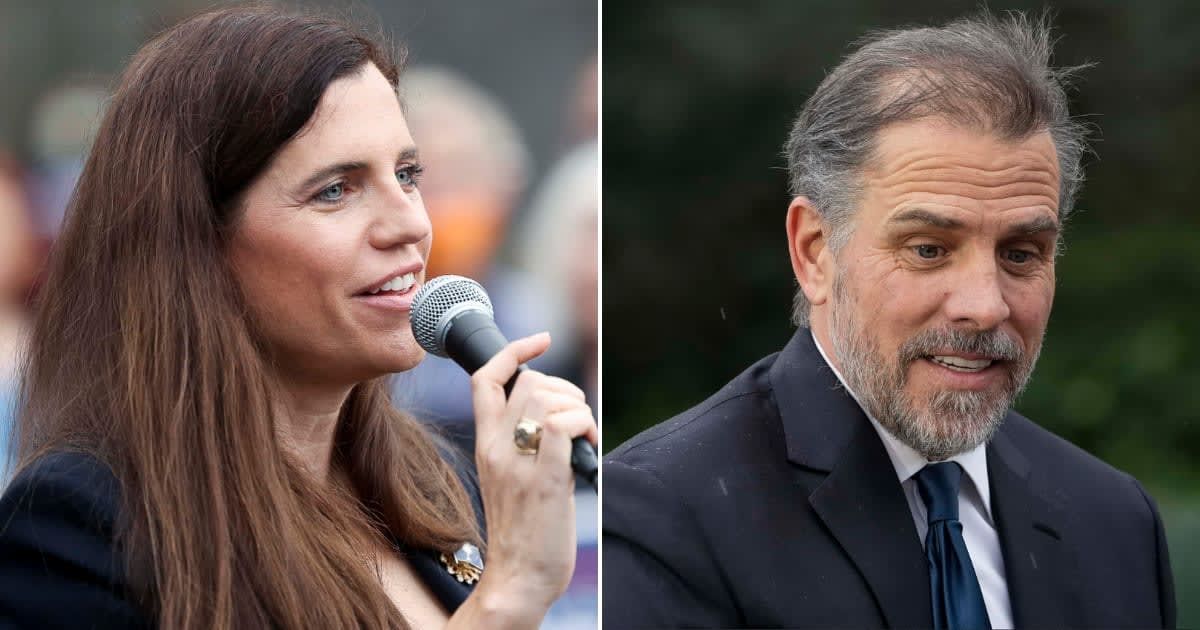 Pictured (L-R): Nancy Mace, Hunter Biden (Getty Images)