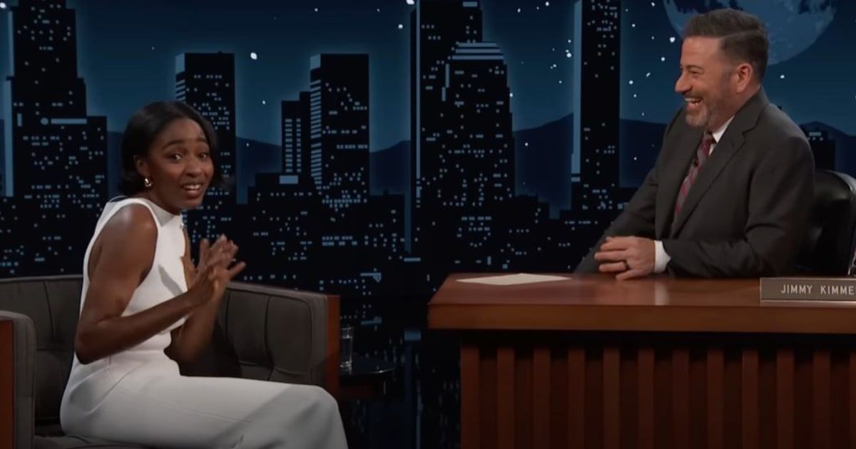Ayo Edebiri's recent appearance on 'Jimmy Kimmel Live' brought forth a comedic and candid exploration of her journey (Jimmy Kimmel Live)