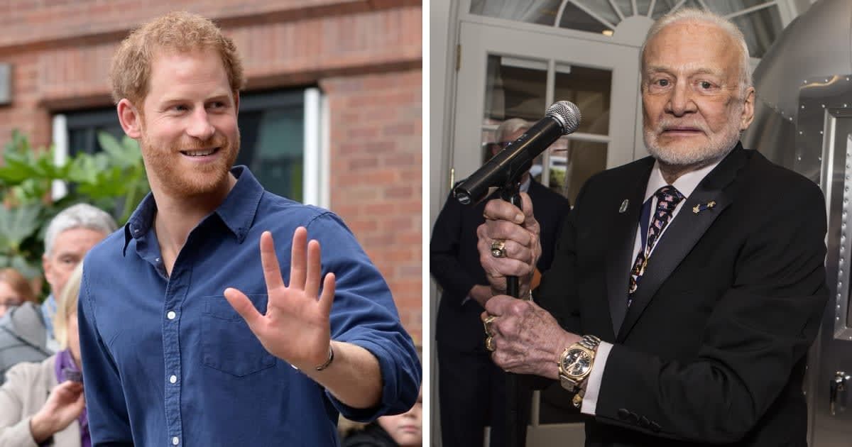 Internet outraged as Prince Harry inducted into 'Living Legends of Aviation' alongside Buzz Aldrin