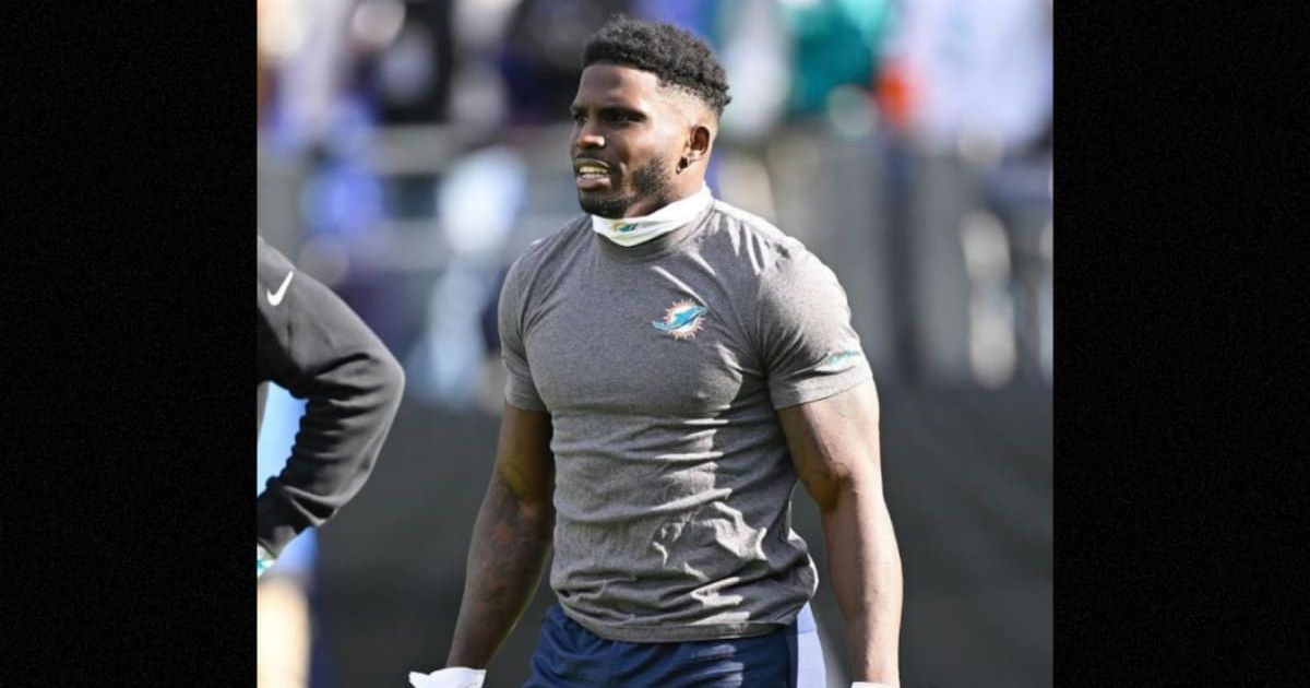 Tyreek Hill's home was destroyed in a fire, costing him $2.3 million in damages (@cheetah/Instagram)
