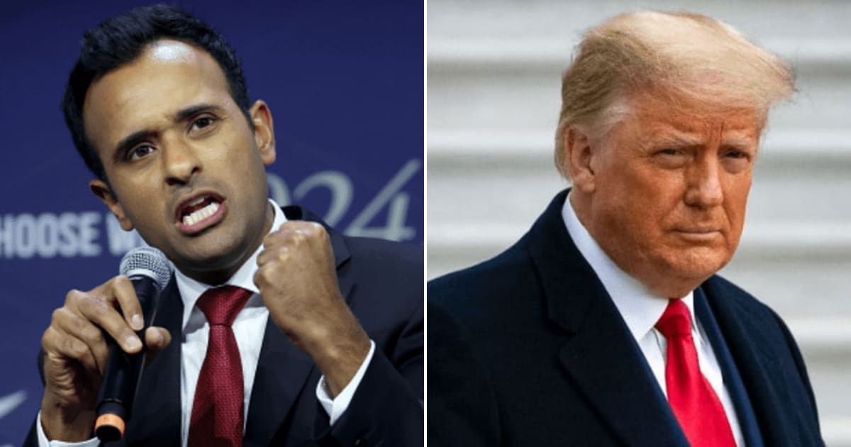 Vivek Ramaswamy has lodged an amicus brief at the Supreme Court in support of former President Donald Trump (Getty Images) 