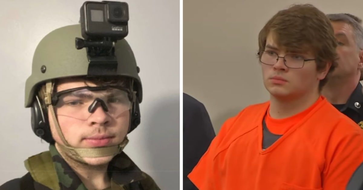 The rifle Payton Gendron fired was marked with racial slurs and phrases (YouTube/New York Post and KSAT 12)