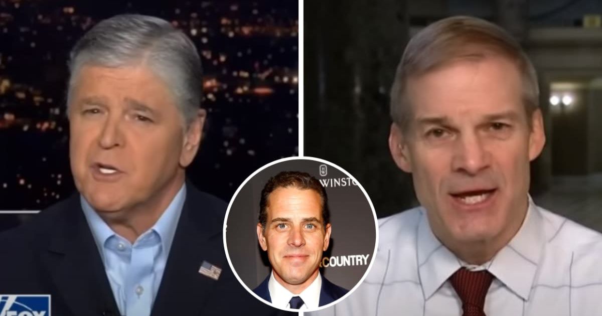 Chair of the House Judiciary Committee Jim Jordan unfolded Hunter Biden's 'scandal' with Fox News host Sean Hannity (@foxnews/YouTube, Getty)