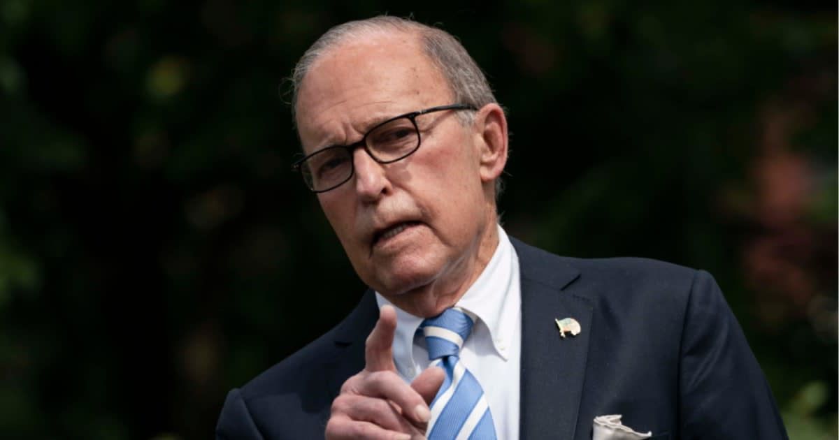 Larry Kudlow faced social media criticism for dismissing global warming as a 'hoax' during his Fox Business show (Getty Images)