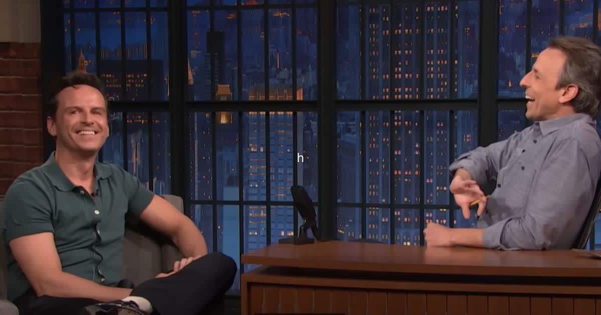 On 'Late Night with Seth Meyers,' actor Andrew Scott shared moment when he was in tears while watching  animated film 'Up' (Late Night with Seth Meyers)