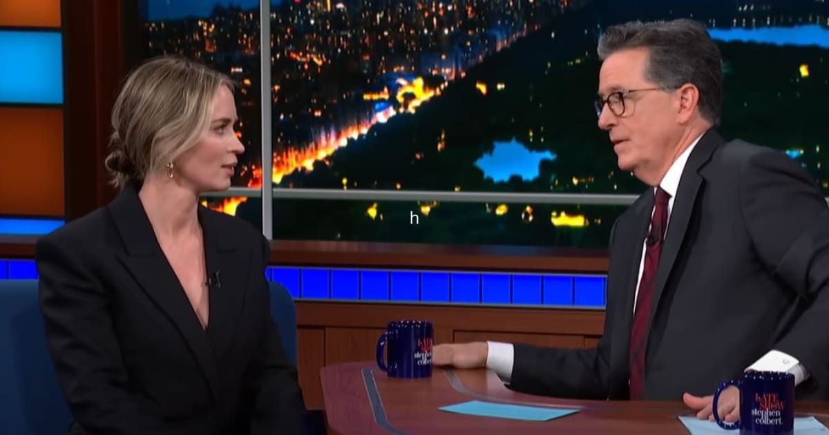 Emily Blunt shared insights into the bond shared by the cast of 'Oppenheimer' during her appearance on 'The Late Show with Stephen Colbert' (The Late Show with Stephen Colbert)