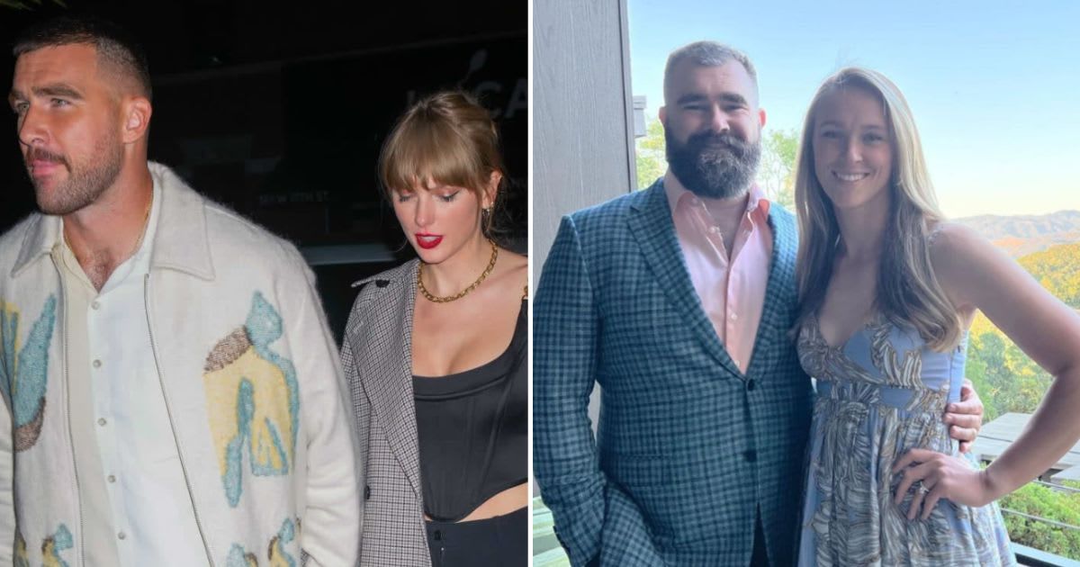 Taylor Swift has not yet been pictured with Travis Kelce's older brother, Jason (Getty Images, @kyliekelce/Instagram)