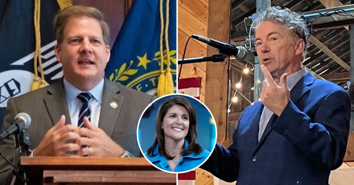 New Hampshire Governor Chris Sununu remarked on ‘Never Nikki’ website launched by Kentucky GOP Senator Rand Paul(@chrissununu, @drrandpaul/Instagram, Getty Images)