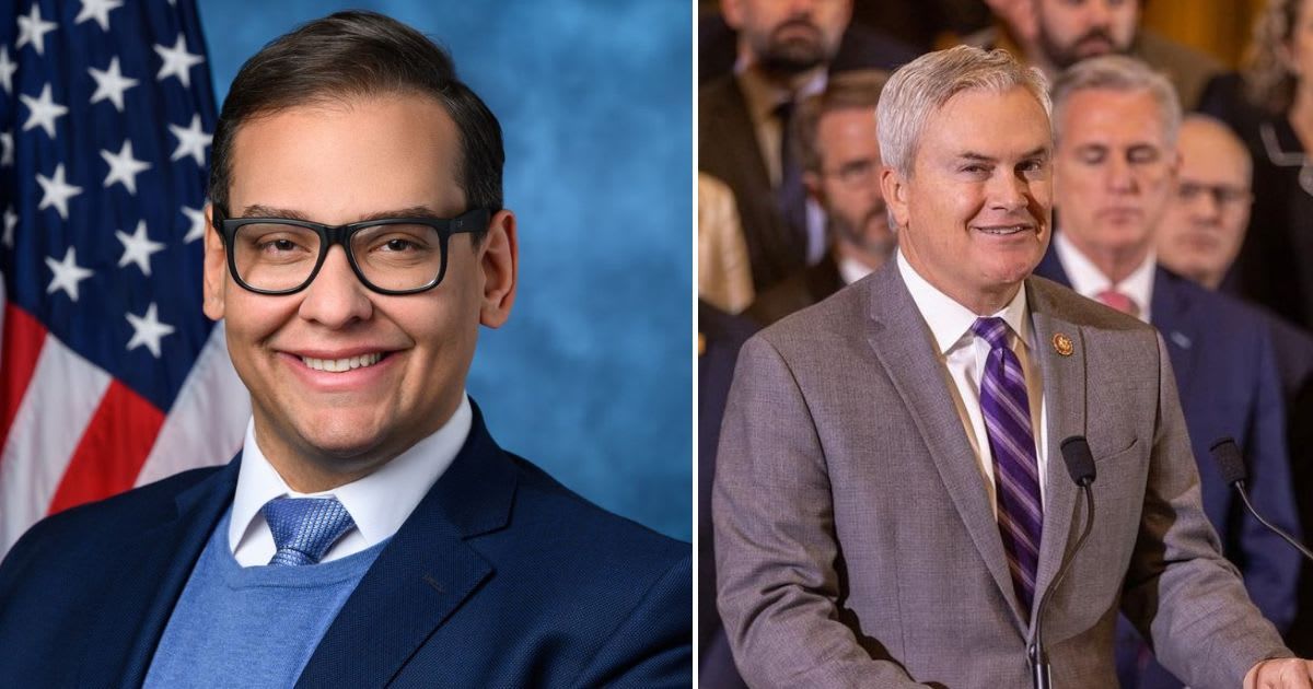 George Santos clapped back at the Chair of the House Oversight Committee James Comer, in a tweet on Saturday (@rep.georgesantos, @congressmancomer/Instagra