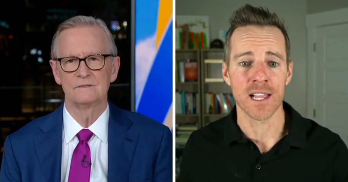 Steve Doocy and Joel Aylworth on the January 12, 2024 episode of 'Fox & Friends' (Screengrab/Fox News)