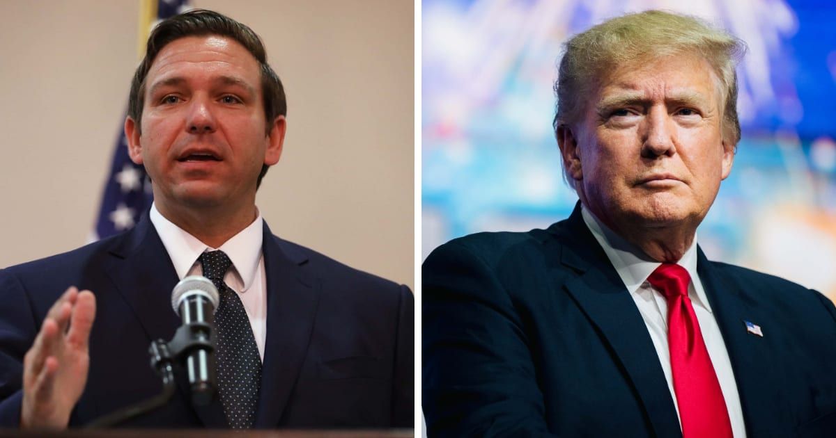 Ron DeSantis accused Donald Trump of prioritizing himself and his issues over the voters (Getty Images)