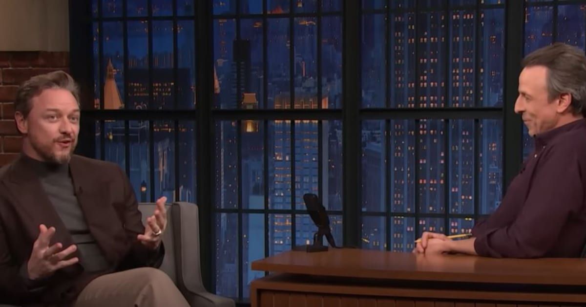 Seth Meyers featured James McAvoy on 'Late Night' (Late Night with Seth Meyers)