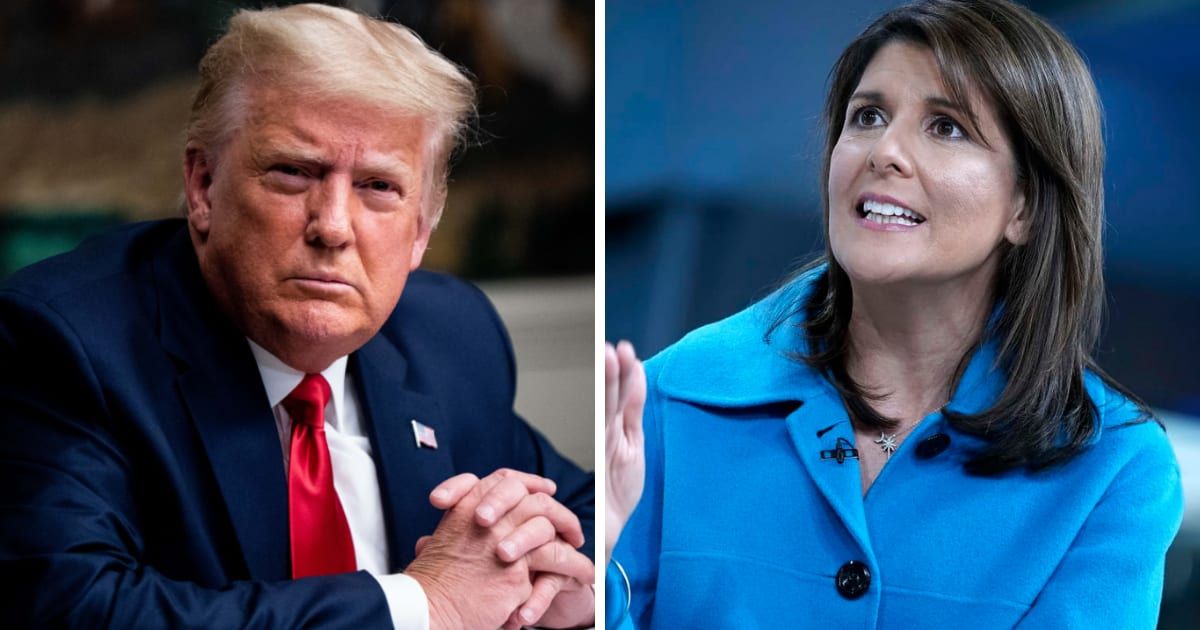 Donald Trump alleged Nikki Haley's funding as 'bad money' ahead of the Iowa caucus (Getty Images)