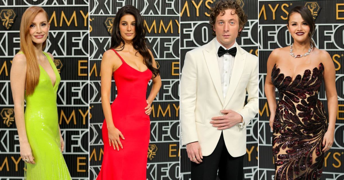 Best red carpet looks at Emmys 2024: Jessica Chastain, Camila Morrone, Jeremy Allen White, and Selena Gomez (Neilson Barnard/Getty Images)