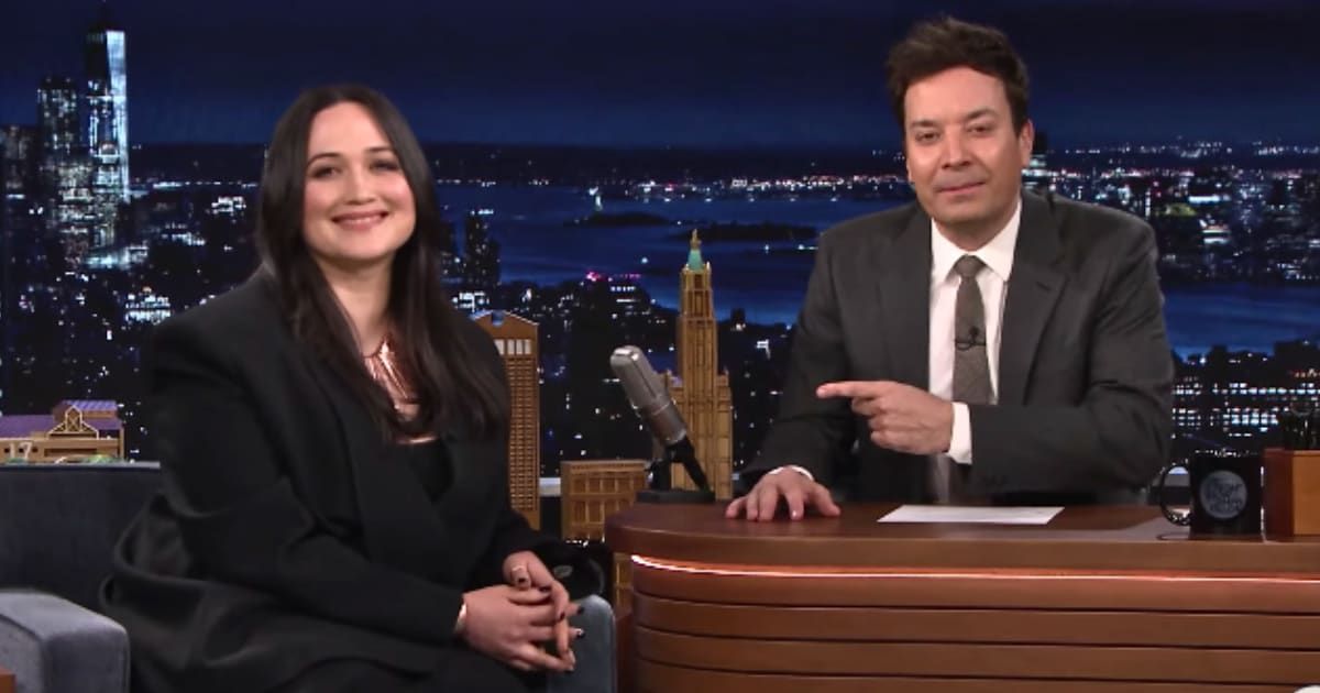 In an appearance on 'The Tonight Show Starring Jimmy Fallon,' Lily Gladstone shared a heartwarming anecdote (@fallontonight/Youtube)