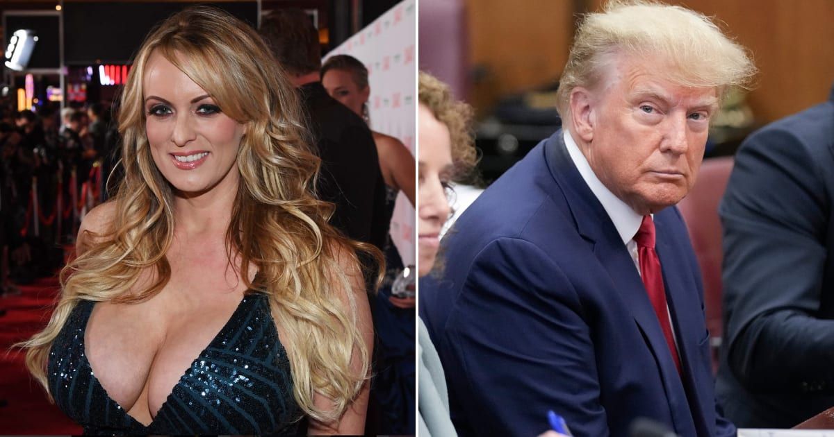 Donald Trump faces 34 felony counts of falsifying business records related to alleged hush money payments made to Stormy Daniels (Getty Images)