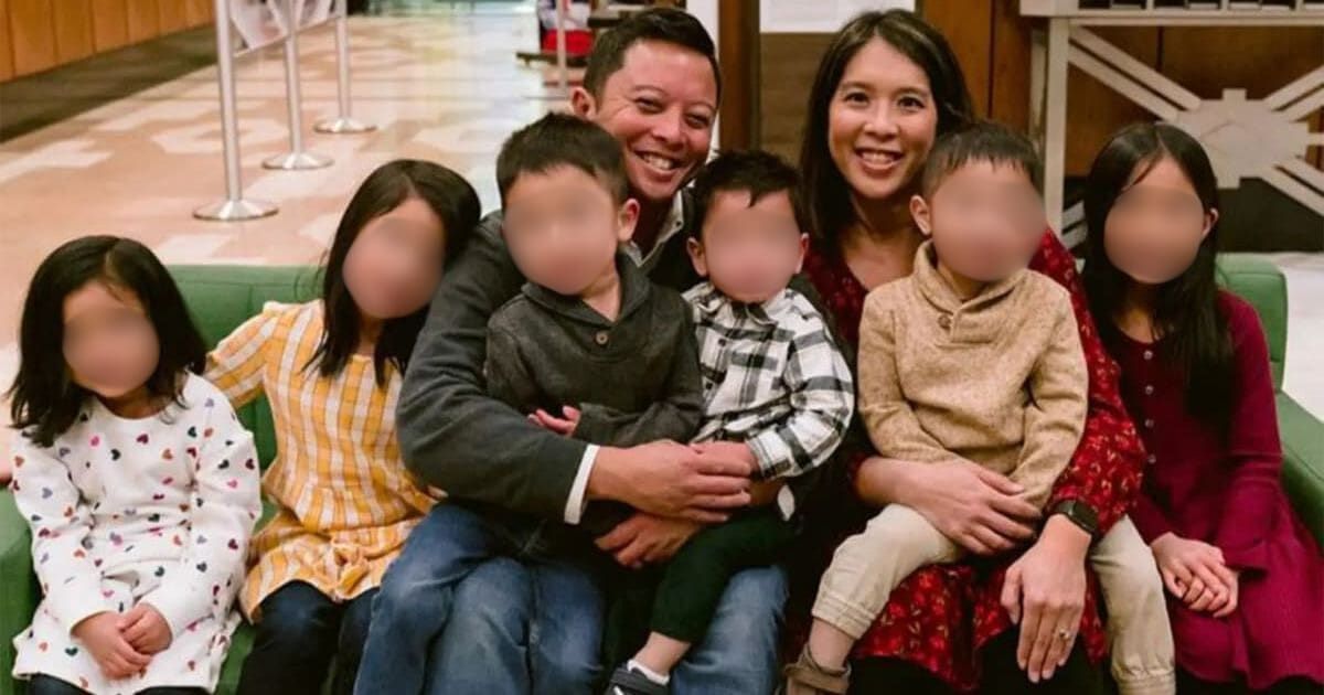 Ryan Ambrosio and Jen Ambrosio died instantly due to the crash, leaving behind six children between the ages of two and nine (GoFundMe)