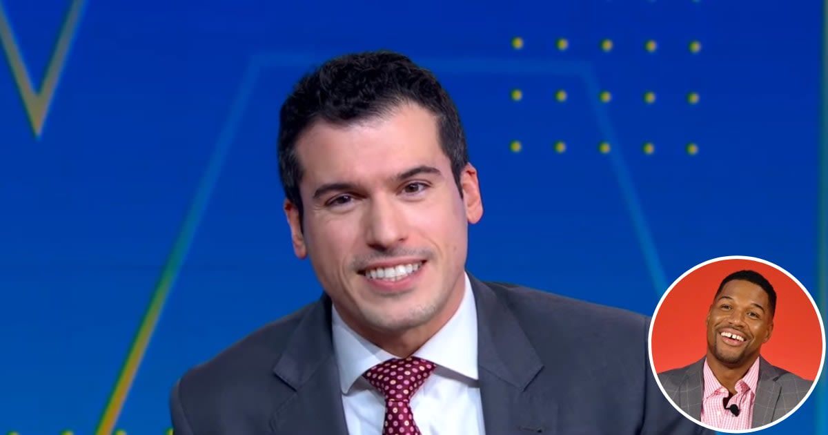 Gio Benitez filled in for Michael Strahan on the January 16 episode of 'Good Morning America' (Screengrab/GMA/X, Getty Images)