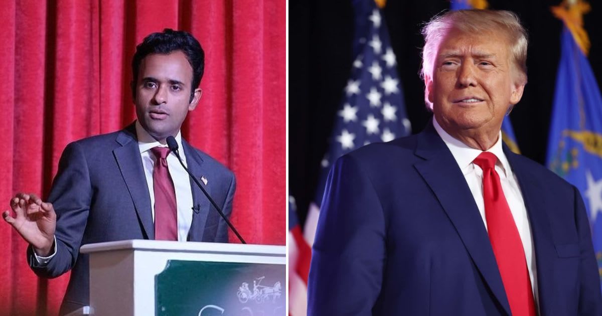 Vivek Ramaswamy endorsed Donald Trump after dropping out of the GOP presidential race (@vivekgramaswamy/Instagram, Getty Images)